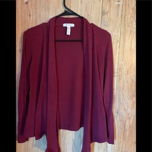 Cozy Maroon Cardigan
